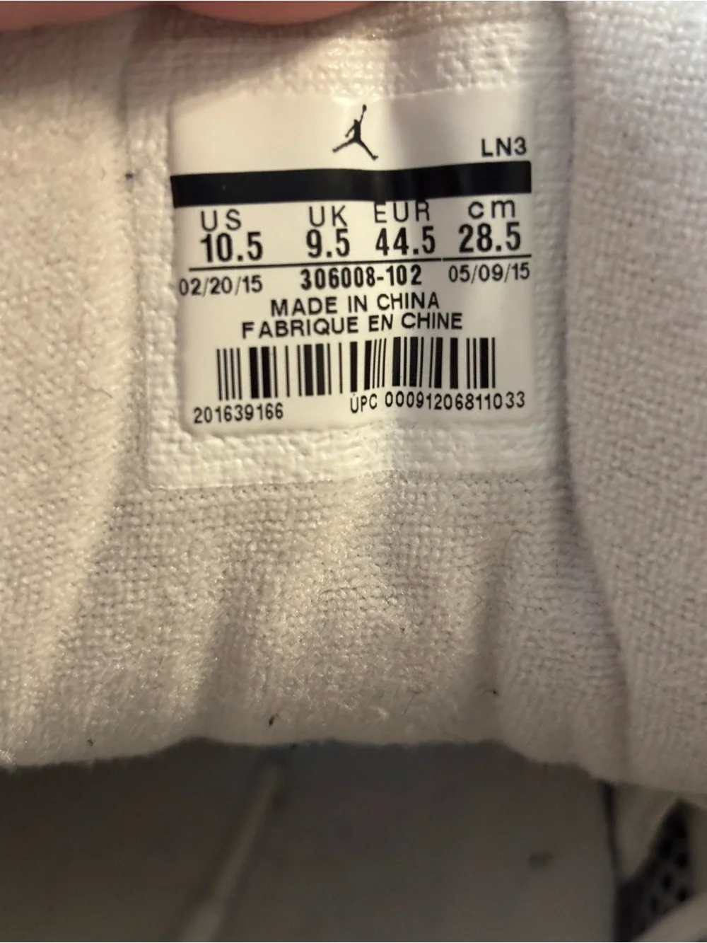 Jordan Low-Top Sneakers in White and Grey with Elephant Print